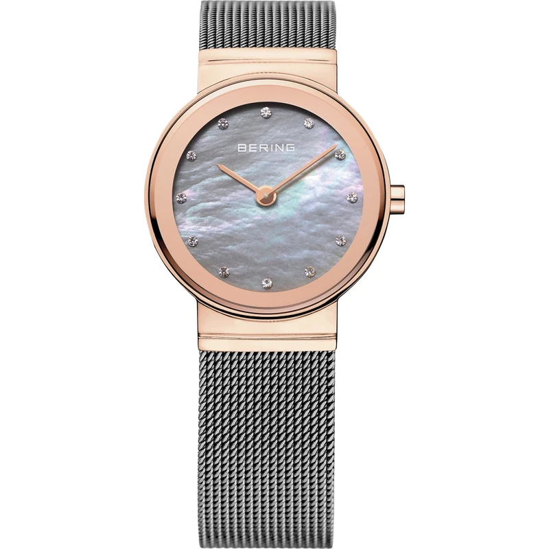 BERING Women Analog Quartz Classic Collection Watch with stainless steel Strap and Sapphire Crystal 10126-369