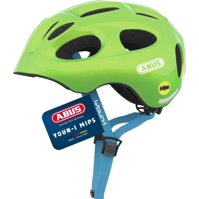 ABUS children's helmet Youn-I MIPS - bike helmet with light, reflectors and impact protection (MIPS) - for girls and boys - Image 1
