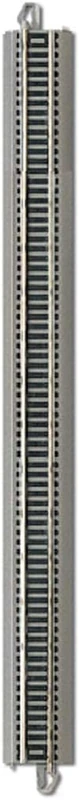Bachmann Trains - Snap-Fit E-Z TRACK 18" STRAIGHT TRACK - BULK (25 pcs) - NICKEL SILVER Rail With Gray Roadbed - HO Scale