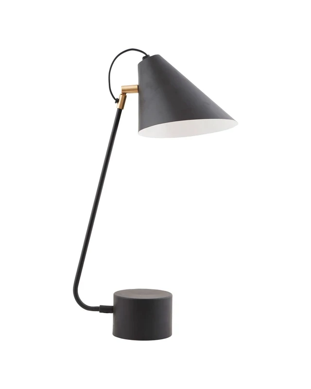 House Doctor Club Table Lamp - Black/White - 54 cm - Image 1