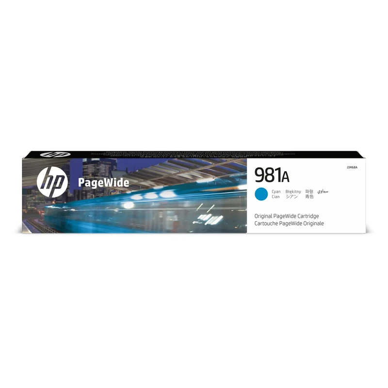 HP J3M68A 981A Original PageWide Cartridge, Cyan, Single Pack