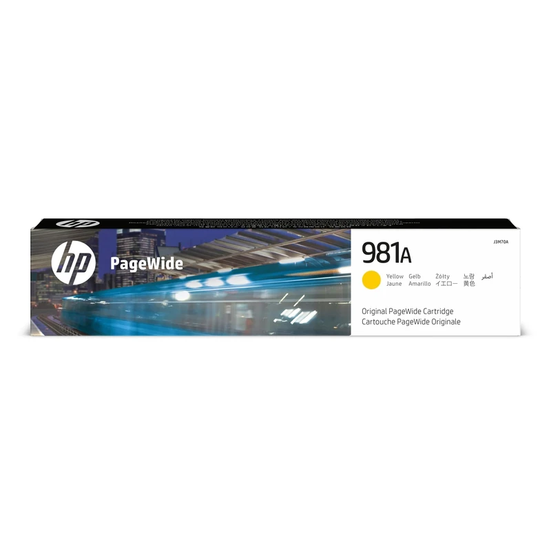 HP J3M70A 981A Original PageWide Cartridge, Yellow, Single Pack