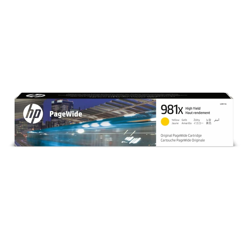 HP L0R11A 981X High Yield Original PageWide Cartridge, Yellow, Single Pack