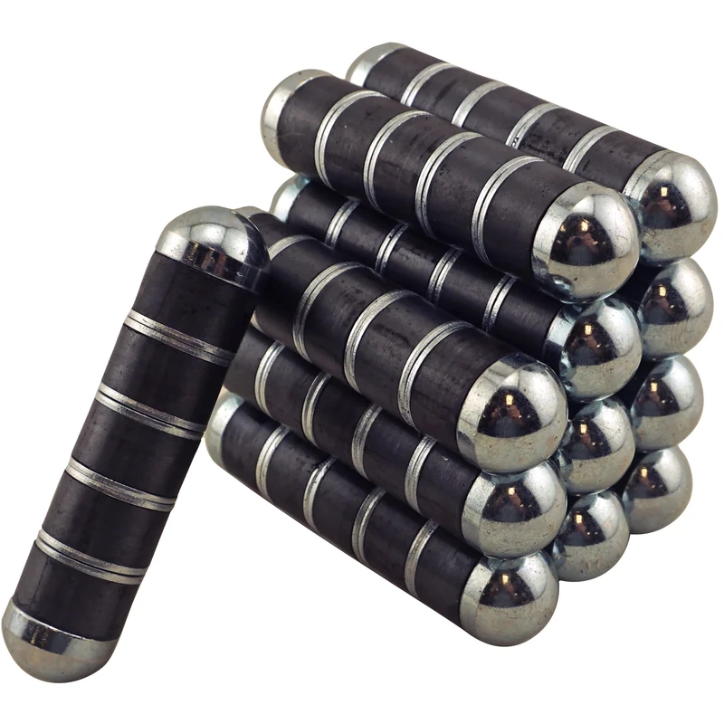 Master Magnetics COW-RUM5CX12 Cow Magnet, Ultimate Heavy Duty Ru-Master 5, Steel Ring and Ferrite, 0.75" Diameter, 3.375" Length, Black and Silver (Pack of 12) - Image 1