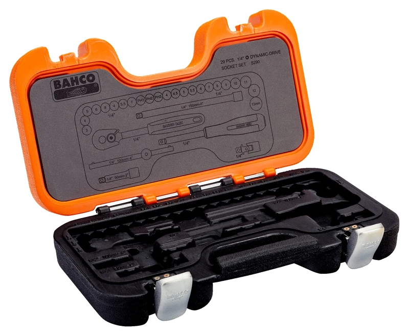 Bahco S106-CASE S106 Empty Socket Set, Multi-Colour