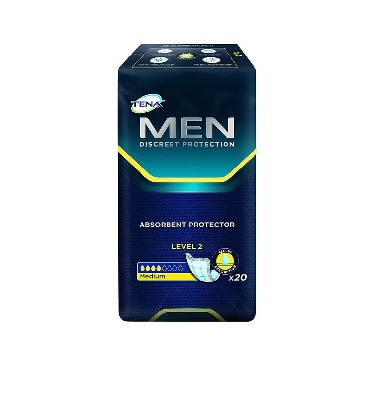 Tena for Men Absorbent Protectors - Level 2, (Eligible for VAT Relief in The UK)