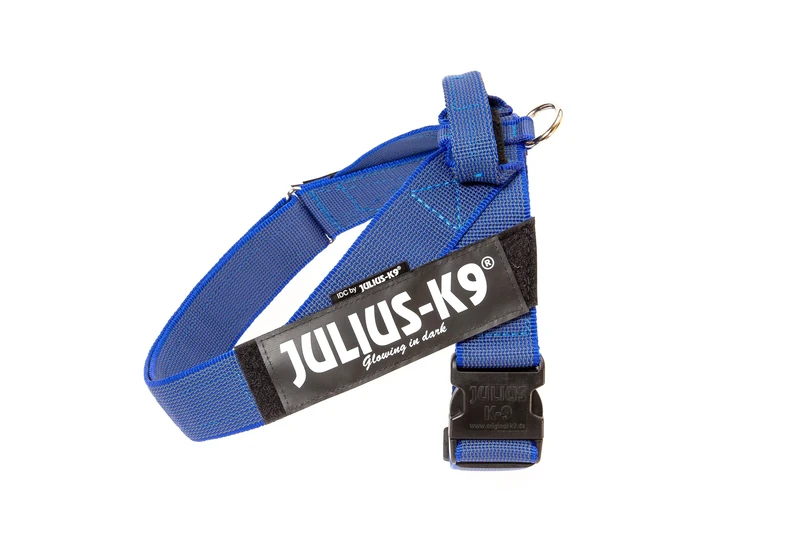 Julius-K9, IDC Color & Gray Belt Harness, Size: XL / 2, Blue-Gray