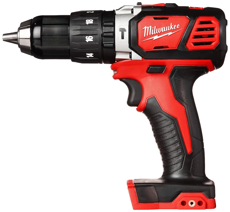 Milwaukee M18 18-Volt Lithium-Ion 1/2 in. Cordless Hammer Drill (Bare Tool Only), Black Red