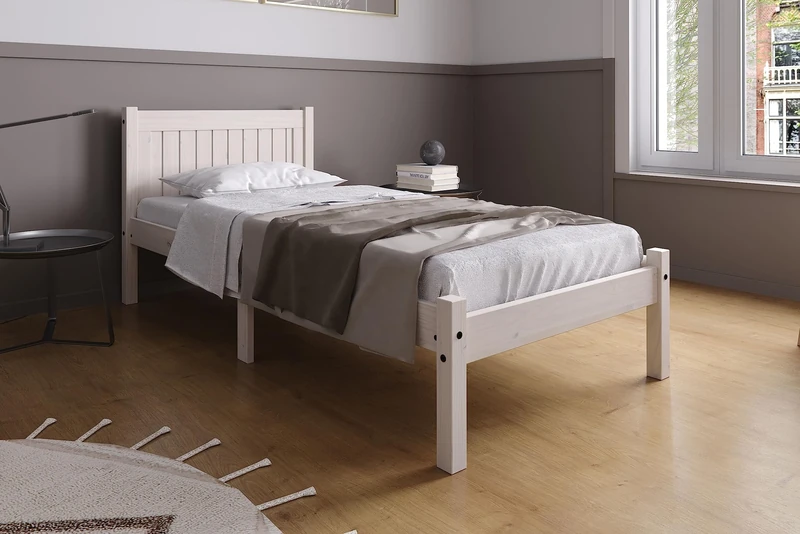 Birlea Rio Bed - Wood, White, Single