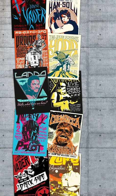 Komar VD-021 "Rock on Wall" Star Wars Wallpaper - Multi-Colour