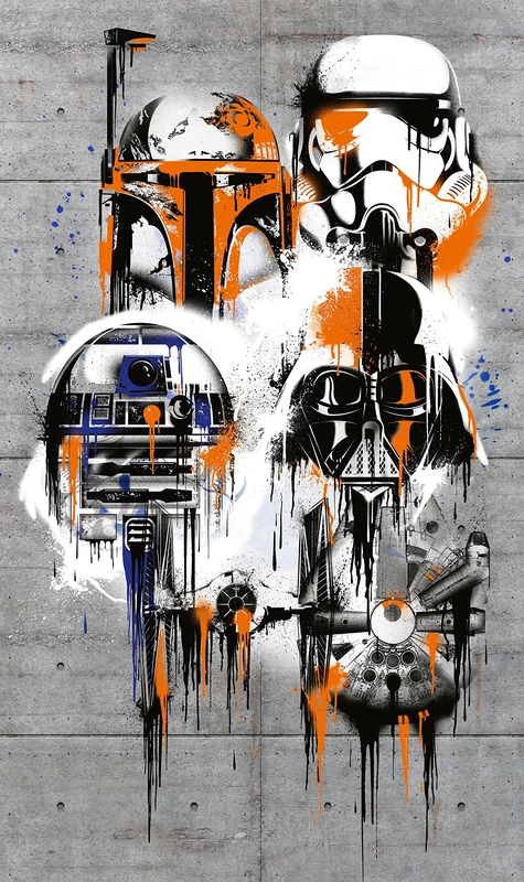 Komar VD-025 "Female Leia" Star Wars Wallpaper - Multi-Colour