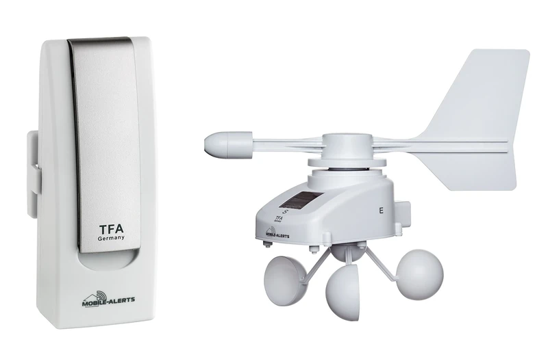 Blooming Weather 31.4006.02 WEATHER HUB Pro Plus Starter Set with Anemometer for Smartphones - White