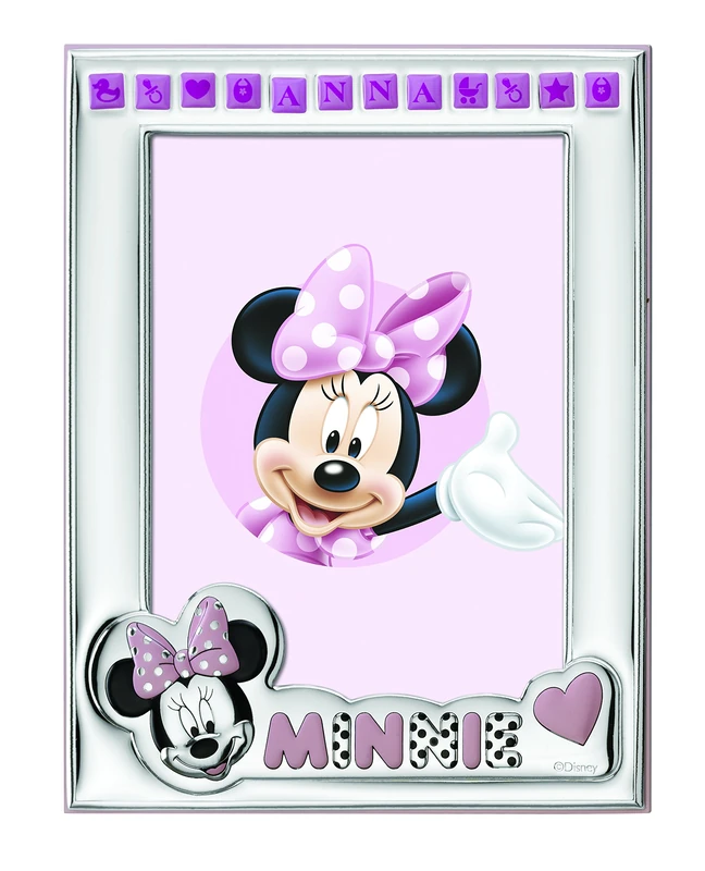 VALENTI & CO. Disney Minnie Mouse Silver Baby Photo Frame