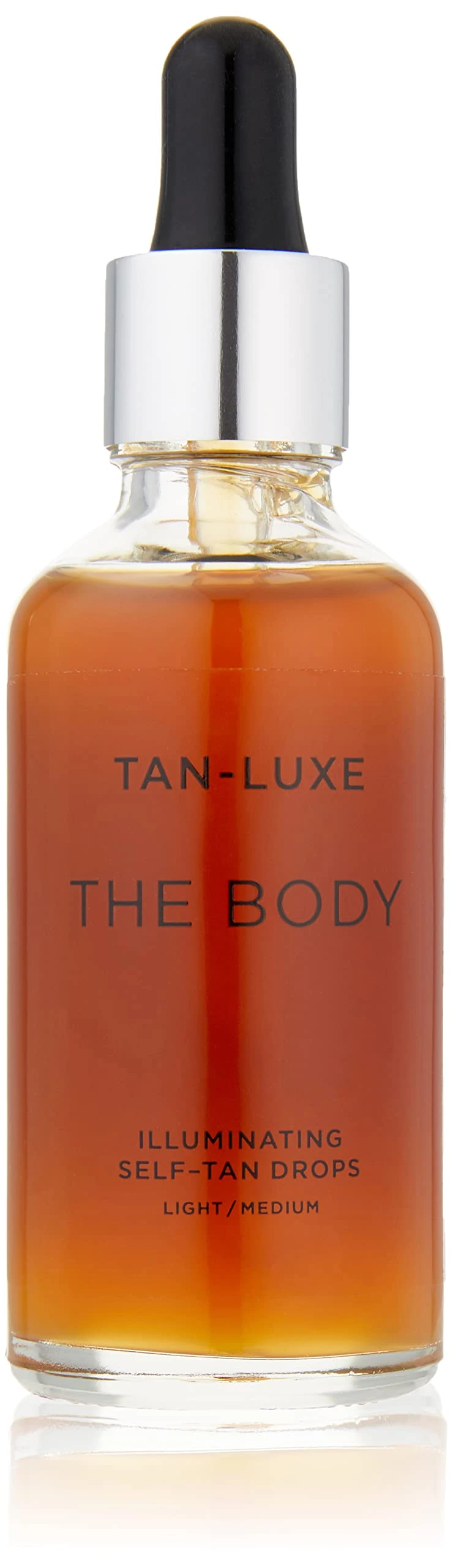 Tan-Luxe THE BODY Self Tan Drops, Light/Medium (50 ml) Add Tanning Drops to Skin Care for Custom Body Tan, Cruelty Free & Vegan
