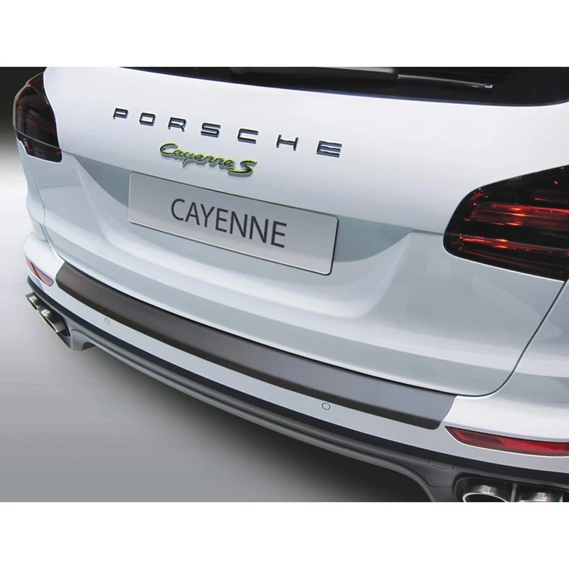 RGM ABS Rear bumper protector compatible with Porsche Cayenne 2014-2017 Black - Image 1