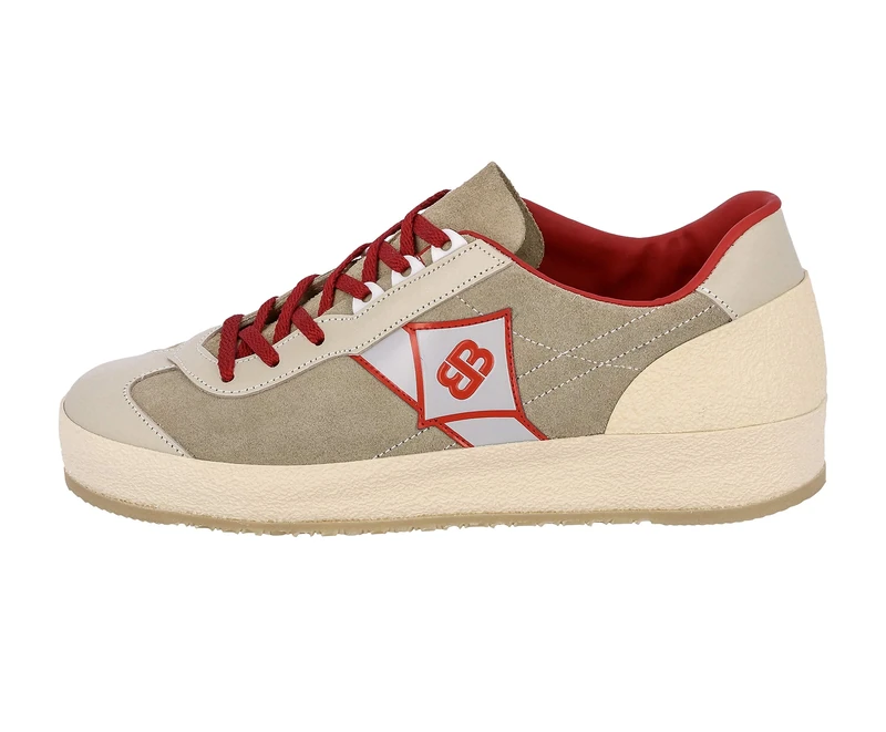 Brütting Unisex Adults’ Road Runner Sneaker, Beige, 13 UK