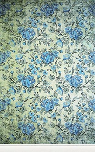 Click Props 5 x 8 ft Rose Blue Photographic Vinyl Background