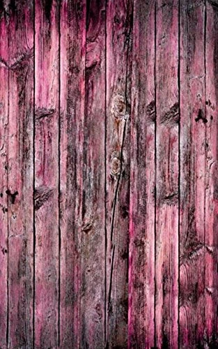 Click Props 5 x 8 ft Wood Vertical Pink Photographic Vinyl Background