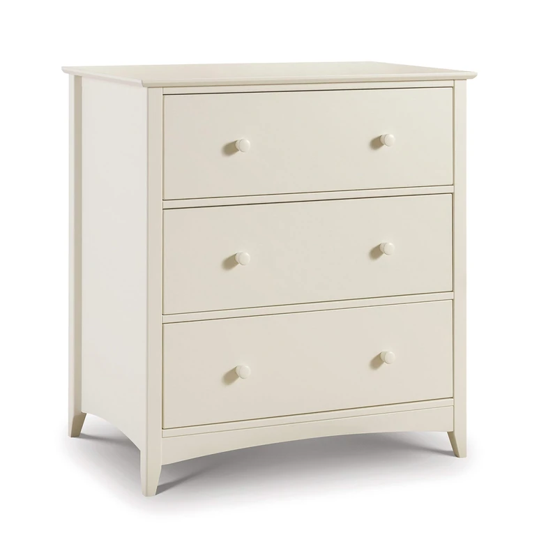 Julian Bowen Cameo Changing Station - Stone White - Practical and Elegant Nursery Furniture