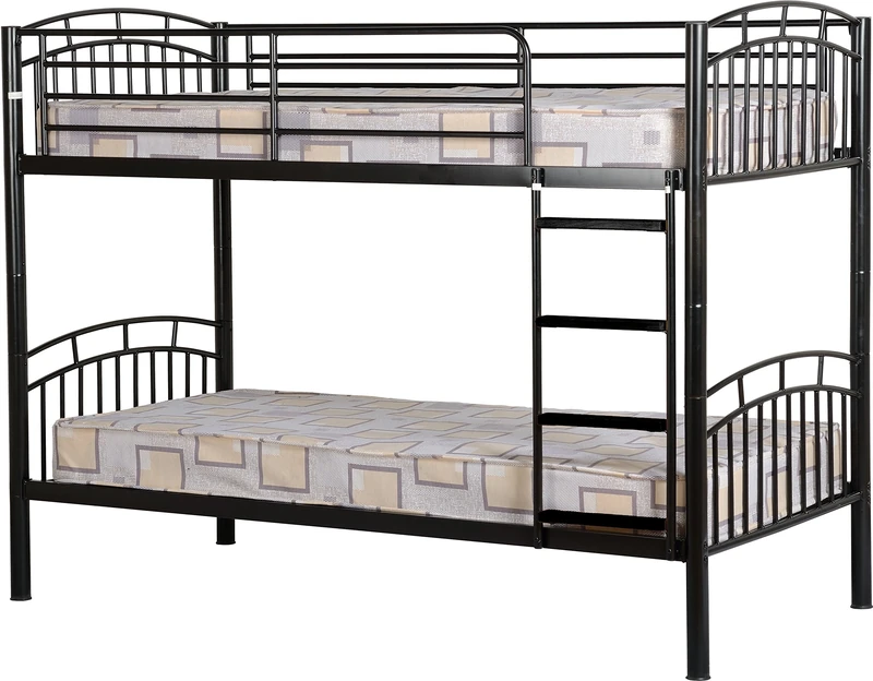Seconique Ventura 3' Single Bunk Bed in Black