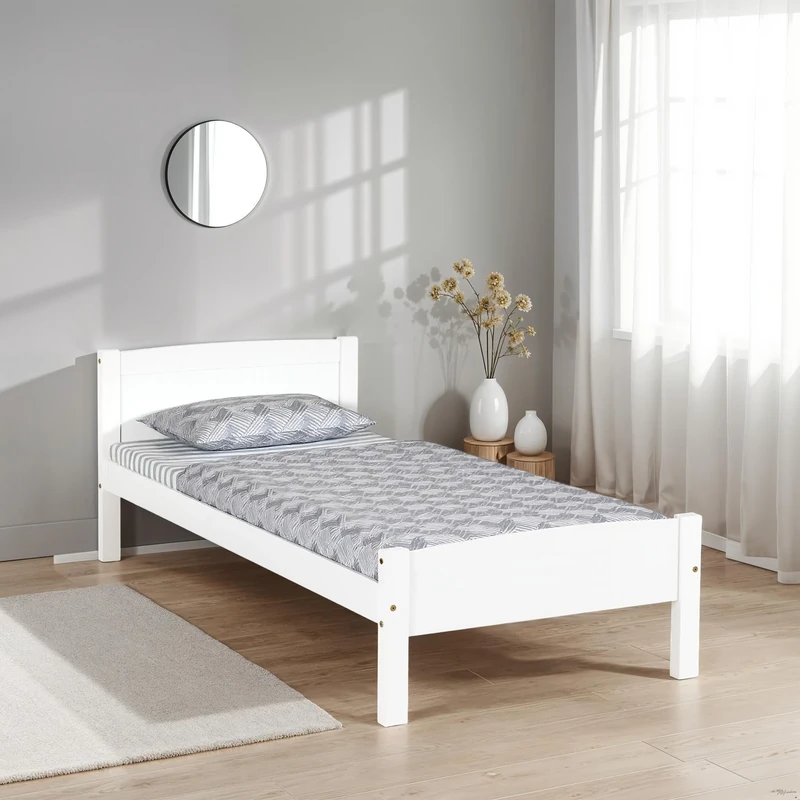 Seconique Amber 3' Single Bed in White