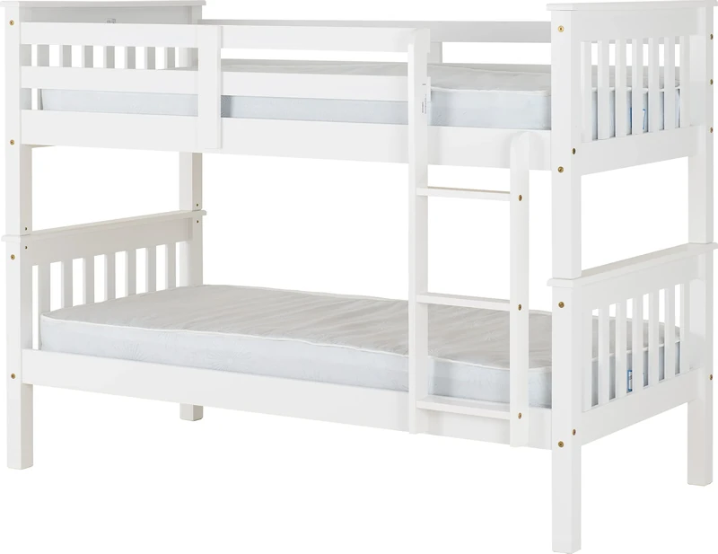 Seconique Neptune 3' Single Bunk Bed in White