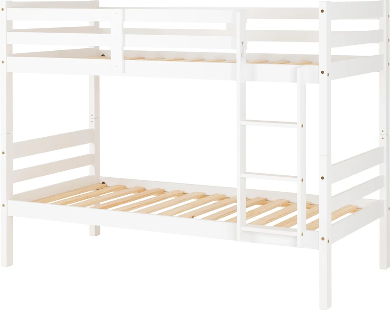 Seconique Panama 3' Single Bunk Bed in White