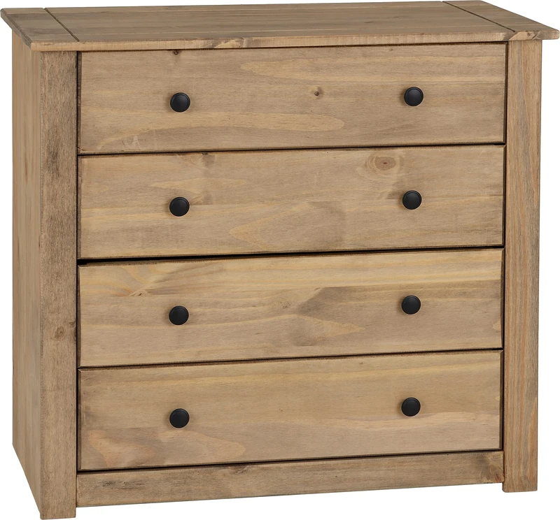 Seconique Panama 4 Drawer Chest in Natural Wax