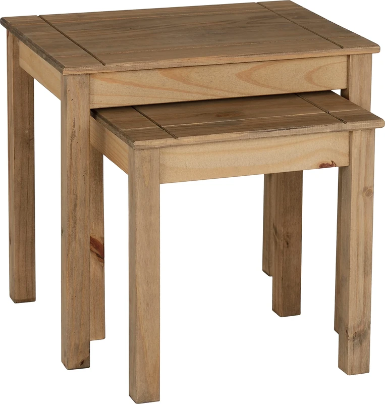 Seconique Panama Nest Of 2 Tables in Natural Wax