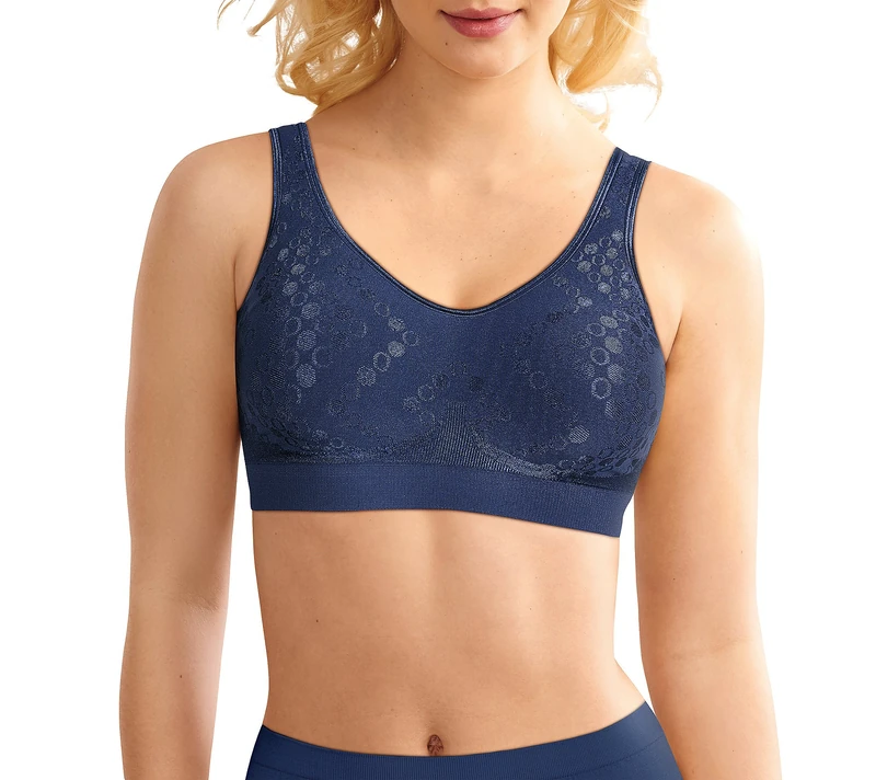 Bali Women's Comfort Revolution Shaping Wirefree Bra, Navy, XXL - Image 1