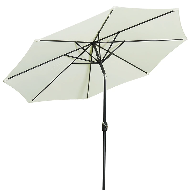 Garden Joy parasol, diameter 270 cm, UV 50, 270 x 270 x 245 cm, cream, 4900-1000-100