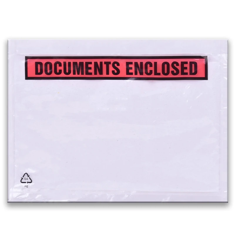 Triplast 2000 x A5 Printed Document Enclosed Wallet (225 x 165 mm) | Peel & Seal Clear Plastic Envelopes/Sleeves/Pockets/Wallets | Attach Invoices, Packing Lists & Delivery Notes to Parcels