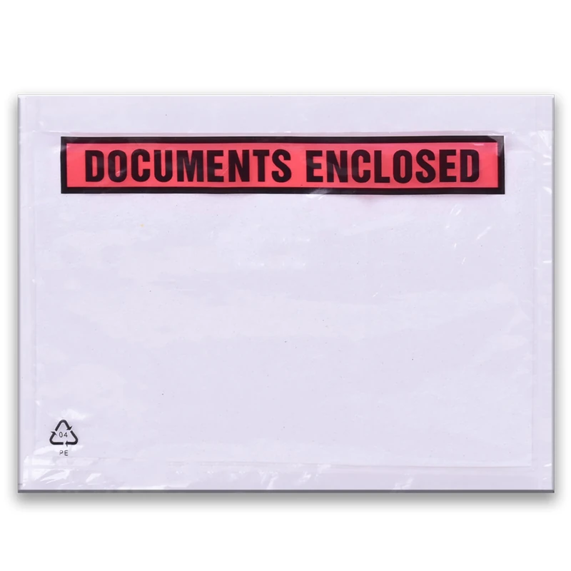 Triplast 1000 x A5 Printed Document Enclosed Wallet (225 x 165 mm) | Peel & Seal Clear Plastic Envelopes/Sleeves/Pockets/Wallets | Attach Invoices, Packing Lists & Delivery Notes to Parcels