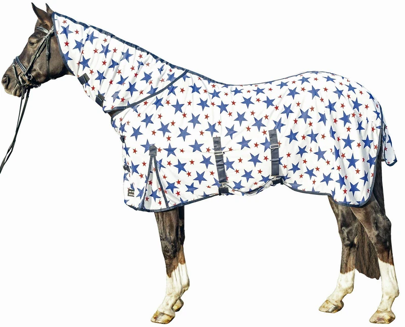 HKM Stars Combo Fly Rug Deep Blue/Red 6'4
