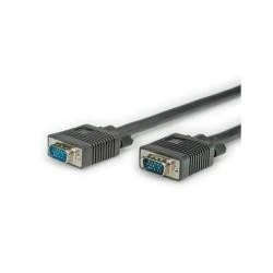 Nilox nx090204111 2 m VGA (D-Sub) VGA (D-Sub) Black VGA Cable – VGA Cables (VGA (D-Sub), VGA (D-Sub), Male, Male, Right, Right)