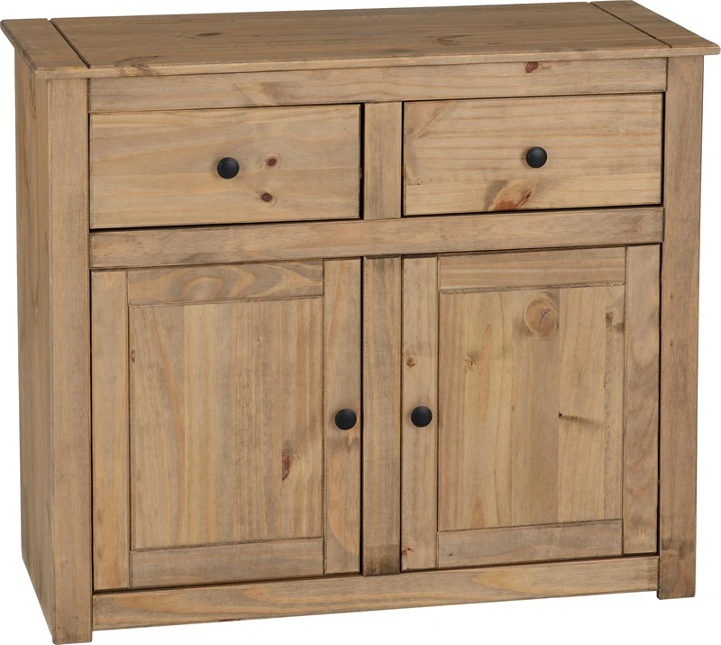 Seconique Panama 2 Door 2 Drawer Sideboard in Natural Wax