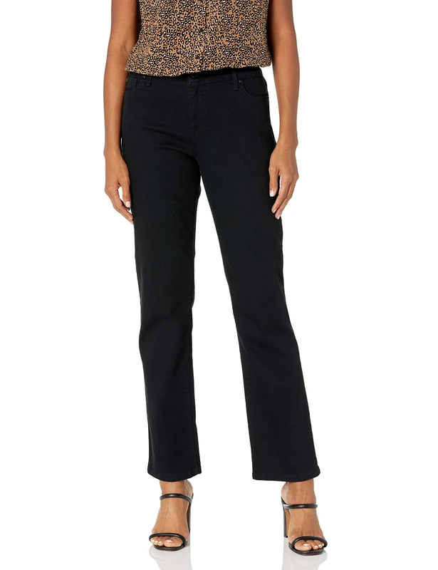 Bandolino Women's Mandie Signature Fit 5 High Rise Jean Regular, Saturated Black, 18 Short