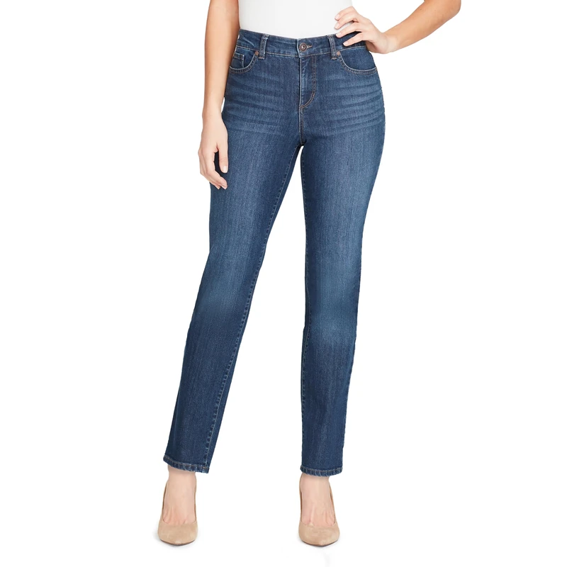 Bandolino Women's Mandie Signature Fit 5 Pocket Jean - Blue - 8 Short