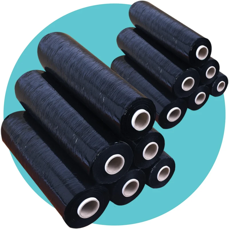 Triplast Pallet Stretch Wrap Roll (400mm x 250m) - Pick Qty & Colour - Heavy Duty Plastic Luggage Shrink Wrap & Strong Industrial Cling Film for Removals & Warehouse Packaging Use (Black, 12 Rolls)