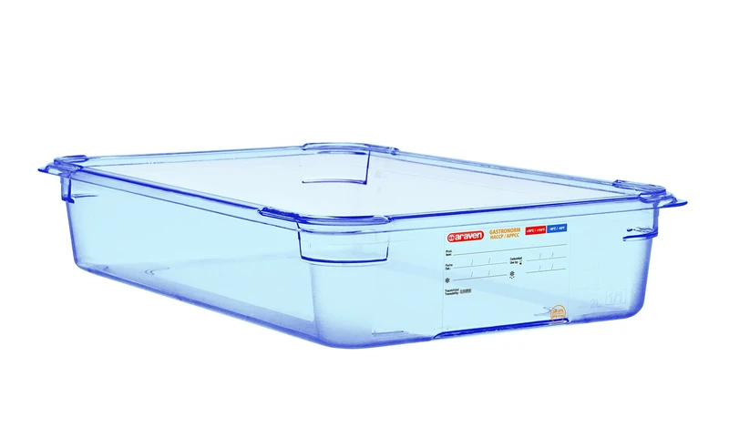 Araven ABS (BPA Free) Blue Container - GN 1/1 100mm