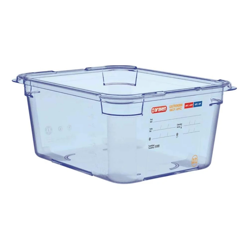 Araven ABS (BPA Free) Blue Container - GN 1/2 150mm