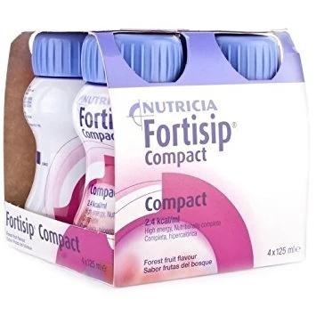 Fortisip Compact 4x125 Milliliter x2 (2 boxes = 8x125 Milliliter) (Forest Fruit)