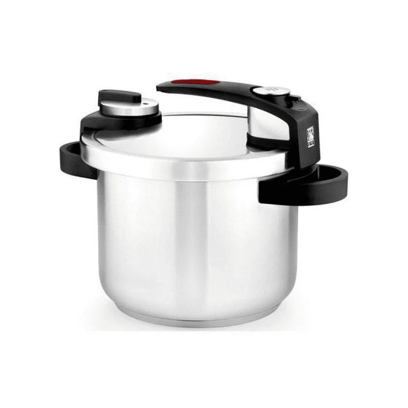 Braisogona Tekna Fast Pressure Cooker, Stainless Steel modern 6 litre, Grey