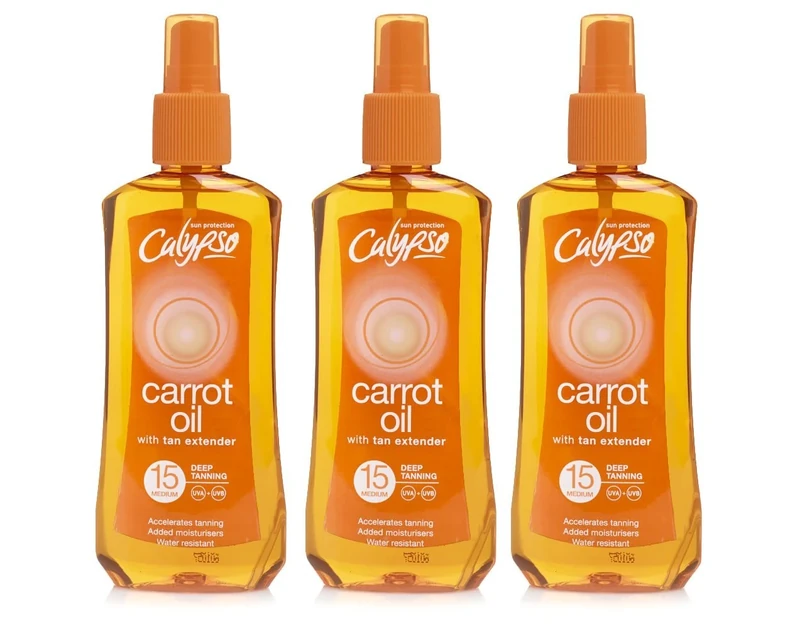 Calypso CARROT OIL Deep Tanning SPF 15 Medium Spray 200ml (3)