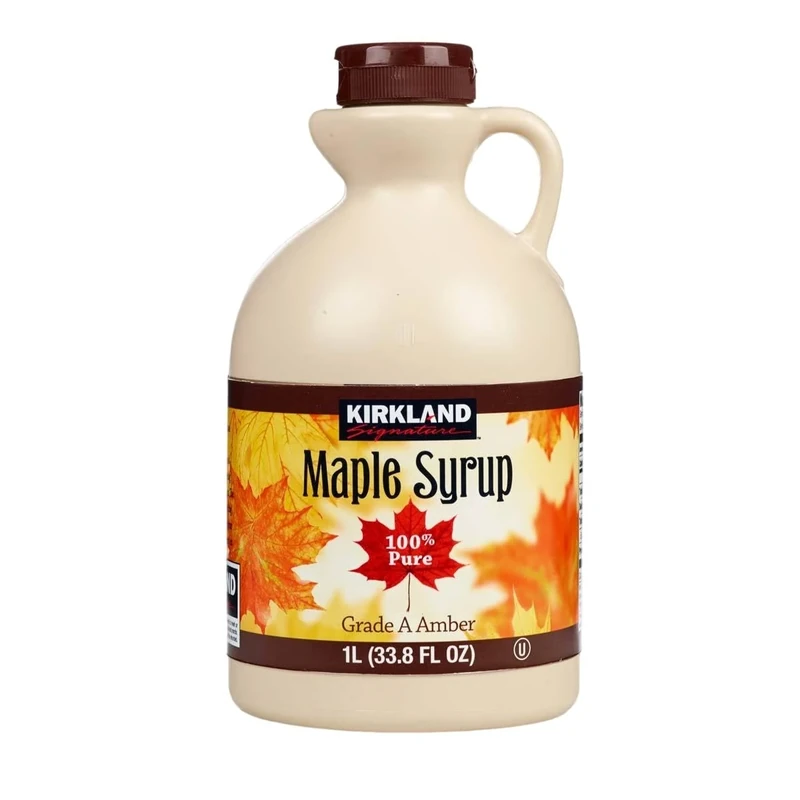 Kirkland Maple Syrup, 100% Pure and Natural, Grade A, Robust Taste 1L (case of 1) - Image 1