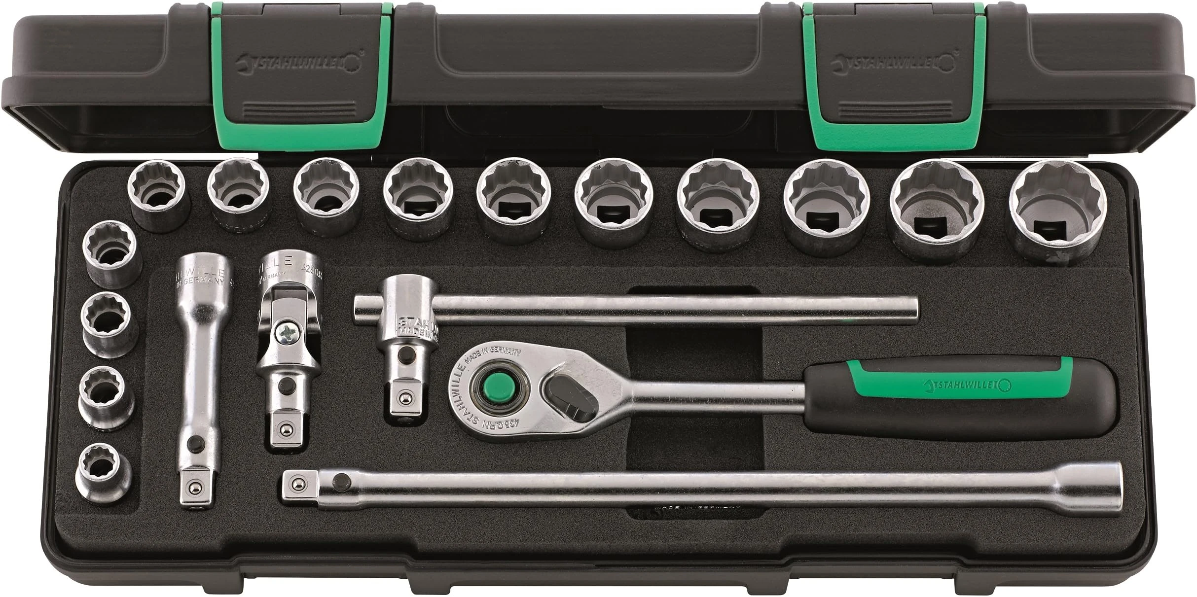 Stahlwille JUEGO COMPLETO DE Llave DE Vaso 3/8" - 45/14/5I QR KN