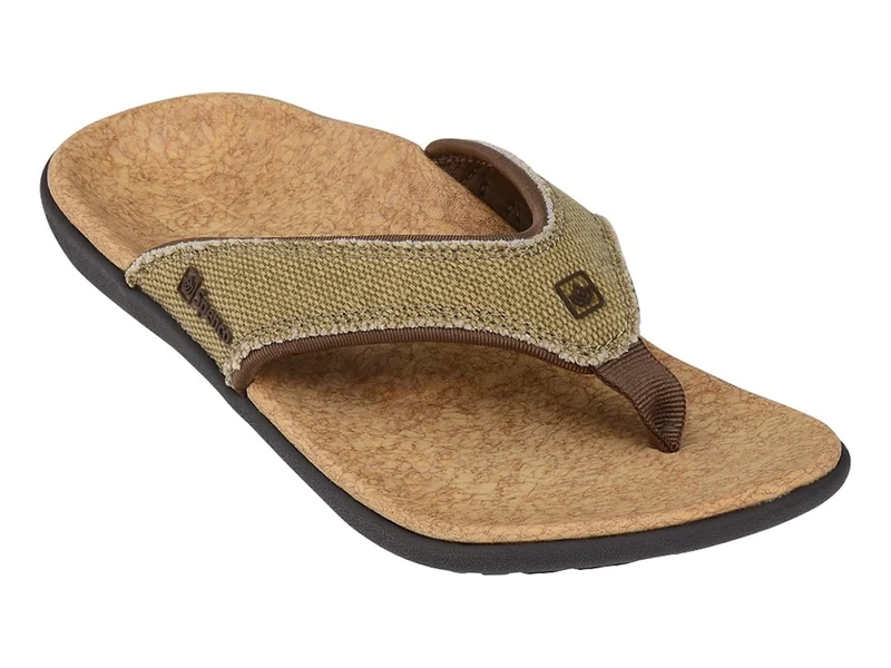 Spenco Yumi Sandal, Men's Yumi Canvas Sandal, Straw/Java/Cork, 2 UK (35 EU) - Image 1