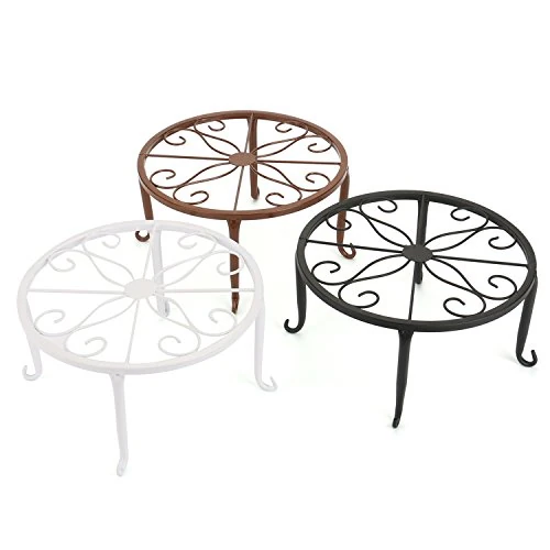 Tosnail 3 set metal plant stands for potted plants (assorted)