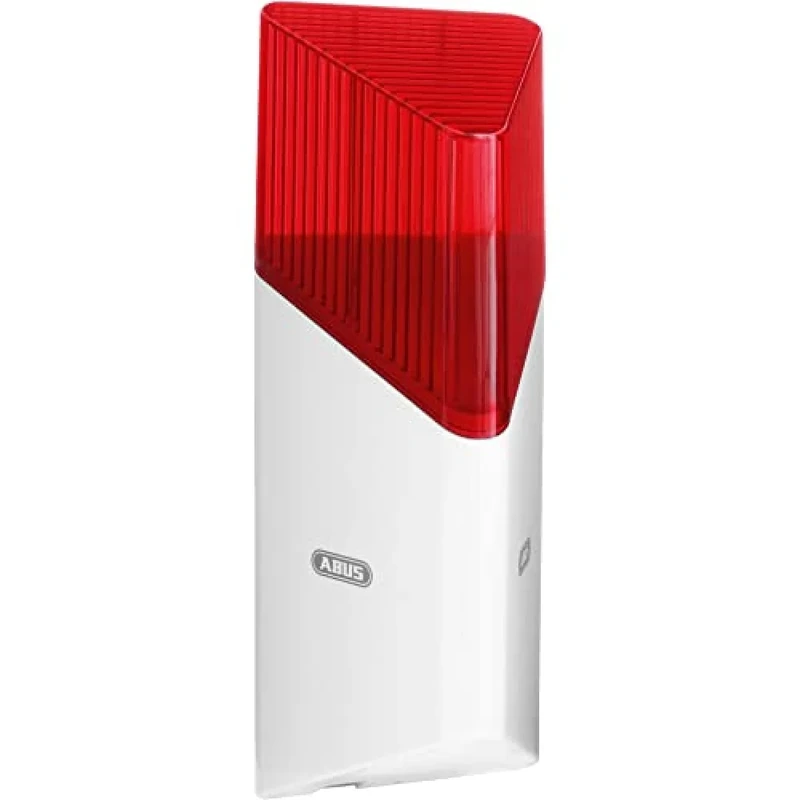 ABUS Smartvest Wireless Siren FUSG35000A - Loud Siren with Red Strobe Light - For Indoor and Outdoor Use - up to 100 dB - 38832