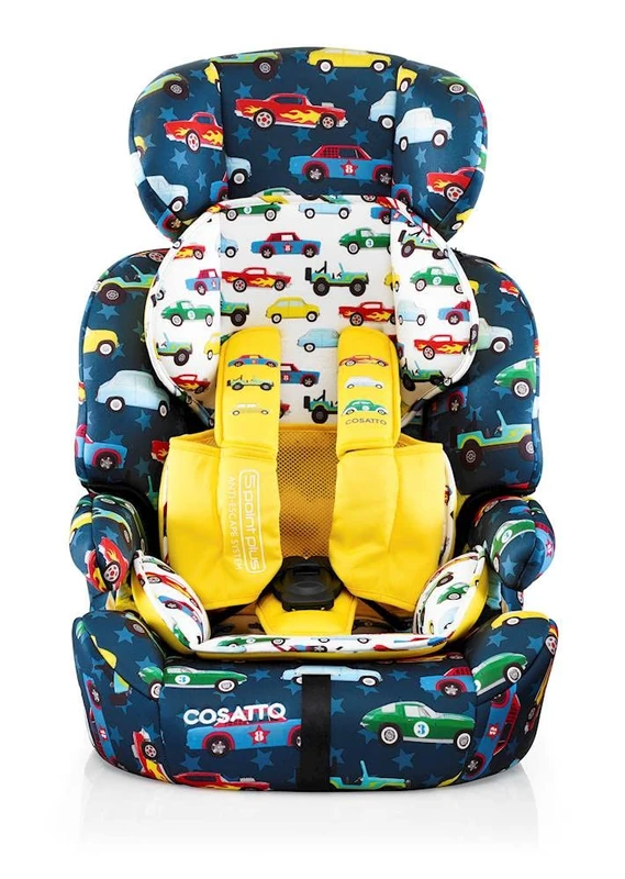 Cosatto Zoomi Toddler Car Seat & Booster Seat | 9 Months-12 Years | 5 Point Anti-Escape Harness, Adjustable Headrest, Removable Washable Covers - Forward Facing for Group 123 (Rev Up)